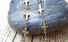 Accessories - Sideways Cross Chain Antique Bronze Brass Cross Soldered Links Set Of 3.3 Ft (1m) A2727