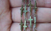 Accessories - Sideways Cross Chain Antique Bronze Brass Cross Soldered Links Set Of 3.3 Ft (1m) A2727