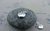 Accessories - Silver Apple Charms Antiqued Pendants 10x10mm Set Of 20 Pcs A1089