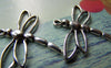 Accessories - Silver Dragonfly Charms Antiqued Finish Filigree Pendant 27x33mm Set Of 10 Pcs A1820