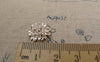 Accessories - Silver Lotus Flower Beads Charms 8x16mm Set Of 10 Pcs A6224