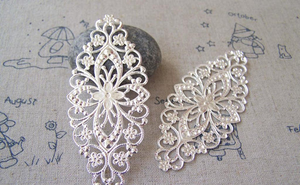 New Metal Embelishments/Findings 50pcs 20mm Raw Brass Filigree Flower Metal Embellishments  main image 4
