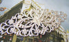 Accessories - Silver Metal Embellishments Filigree Floral Findings 35x80mm Set Of 20 Pcs A5179