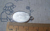 Accessories - Silver Pendant Tray Bezel Base Settings Match 13.5x19mm Cabochon Set Of 10 A4930