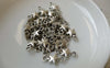 Accessories - Silver Star Connector Charms Antiqued Silver Finish 7x15mm Set Of 50 Pcs  A6457