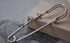 Accessories - Silvery Gray Kilt Pin Shawl Pins Three Loops Safety Pins Broochs 65mm Set Of 10 A3382