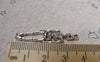 Accessories - Skeleton Charms Antique Silver Halloween Punk Pendant 9x38mm Set Of 10 Pcs A6040