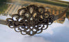 Accessories - Small Flower Headband Antique Bronze Filigree Hair Band 30x37mm Set Of 1 A2471