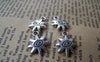 Accessories - Star Evil Eye Charms Antique Silver Finish 12x15mm Double Sided Set Of 20 Pcs  A1185