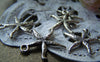 Accessories - Starfish Charms Antique Silver Pendants 16x20mm Set Of 20 Pcs A1754