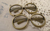 Accessories - Sunglasses Connector Pendants Antique Bronze Large Eyeglasses  25x59mm Set Of 6 Pcs A7389