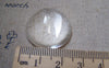 Accessories - THICK Glass Cabochon Crystal Clear Domed Round Cameo 25mm (1") A5788