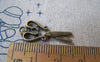 Accessories - Tiny Scissors Charms Antique Bronze Lovely Pendants 12x24mm Set Of 10 Pcs A1716