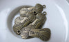 Accessories - Yarn Bundle Charms Antique Bronze Flat Pendant  12x30mm Set Of 20 Pcs A7835