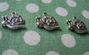 10 pcs Antique Silver Snail Charms Double Sided 16x19mm A1153