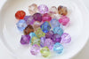 Acrylic Bicone Faceted Beads Mixed Color Size 4mm/6mm/8mm/10mm/12mm