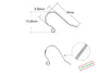 4 pcs (2 Pairs) 925 Sterling Silver Simple Earring Hook Earwires 24G