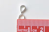 2 pcs 925 Solid Sterling Silver Pinch Bail Pendant Holder