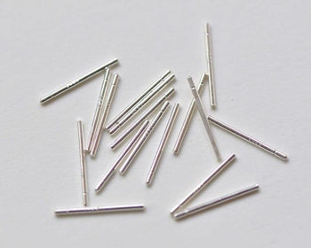 20 pcs Hypoallergenic Polished 925 Sterling Silver Earring Rod Sticks