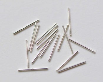 20 pcs Hypoallergenic Polished 925 Sterling Silver Earring Rod Sticks