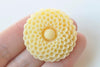10 pcs of Resin Round Flower Cameo Cabochon 34mm A2249