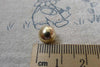 50 pcs Gold Ball Beads 8mm  A6686