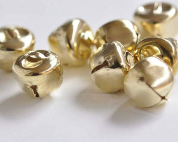 10 pcs Cross Gold Pet Jingle Bells Charms 10mm 20mm 35mm