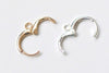10 pcs Silver/Light Gold/Platinum Earring Hoop Open Loop Ear Findings