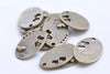 10 pcs Antique Bronze Oval Heart Charms 17x26mm A5447