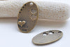 10 pcs Antique Bronze Oval Heart Charms 17x26mm A5447