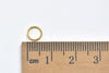 500 pcs Gold Plated Steel Open Jump Rings 6mm 22gauge A5455