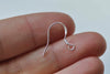 4 pcs (2 Pairs) 925 Sterling Silver Flat Coiled Earring Hook Earwires