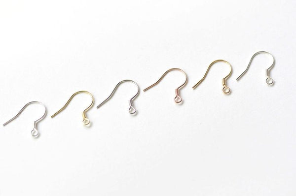 4 pcs (2 Pairs) 925 Sterling Silver Coiled Earring Hook Earwire