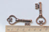 10 pcs Antique Copper Skeleton Key Charms Pendants A3534