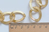 3.3 ft (1m) Gold Aluminium Chunky Textured Curb Chain A1696