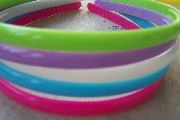 12 pcs Plastic Headbands Simple Teeth Hair Bands Assorted Color A2252