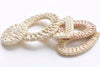 2 pcs Natural Rattan Earring Pendant Wooden Straw Findings