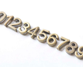 Antique Bronze Arabic Number 0 1 2 3 4 5 6 7 8 9 Bracelet Beads