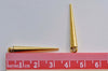 10 pcs Antique Gold Lovely Pin Spikes Charms 5x34mm