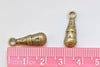 20 pcs Antique Bronze Textured Teardrop Charms Pendants 8x21mm A8127