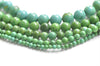 One Strand Natural Green Turquoise Round Howlite Stone Beads 4mm-12mm