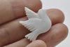 Mother of Pearl Dove Pigeon Bird Cabochon NO HOLE Set of 6 A8722