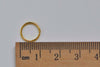 200 pcs Gold Tone Steel Open Jump Rings Size 10mm 18gauge A7062
