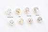 8 pcs 925 Sterling Silver Heart/Round Silicon Covered Butterfly Earring Backs