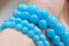One Strand Blue Jade Round Gemstone Beads 6mm/8mm/10mm/12mm