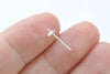 10 pcs Solid 925 Sterling Silver Ear Post with Cup Peg for Half Drilled Pearls