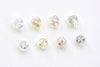 8 pcs 925 Sterling Silver Heart/Round Silicon Covered Butterfly Earring Backs
