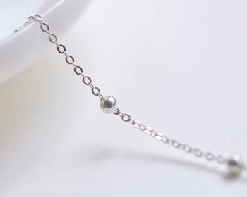 Polished 925 Sterling Silver Saturn Satellite Chain Flat Oval Link Chain