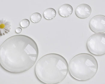 Crystal Glass Flat Back Low Round Cabochon Cabs 4mm-60mm