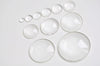 Crystal Glass Flat Back Low Round Cabochon Cabs 4mm-60mm